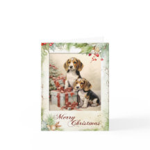 Vintager Beagle Weihnachten
