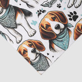 Vintager Beagle Welpe nahtlos Seidenpapier (Ausschnitt)