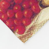 Vintager Beagle Welpenmalerei Fleecedecke (Ecke)