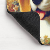 Vintager Beagle Welpenmalerei Mousepad (Ecke)