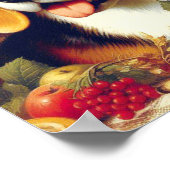 Vintager Beagle Welpenmalerei Poster (Ecke)