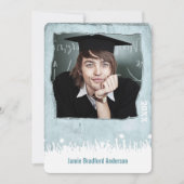 Vintager beängstigender Abschluss Einladung (Vorderseite)