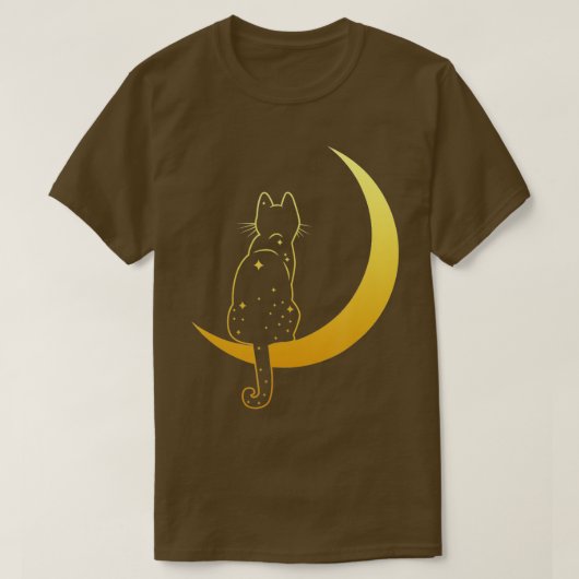 Vintager Beängstigender Halloween Black Cat Kostüm T-Shirt (Design vorne)