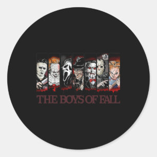 Vintager Beängstigender Horror Film Halloween-Ernt Runder Aufkleber