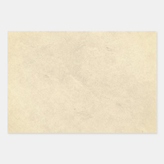 Vintager Beige-Pergament-Look Geschenkpapier Set (Vorderseite 3)