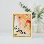 Vintager belgischer Jugendstil Le Sillon Postkarte (Stehend Vorderseite)