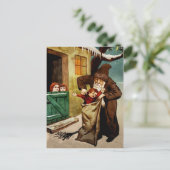 Vintager Belnickel mit schlechter Kinderpostkarte Postkarte (Stehend Vorderseite)