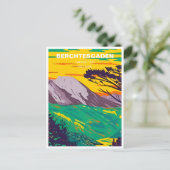 Vintager Berchtesgaden Nationalpark Deutschland Postkarte (Stehend Vorderseite)