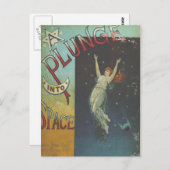 Vintager Bereich der 1890er Jahre Postkarte (Vorne/Hinten)