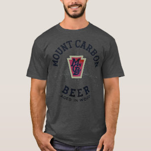 Vintager Berg Carbon Beer Berg Kohlenstoff Brewing T-Shirt
