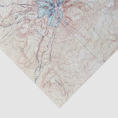 Vintager Berg Shasta Topografische Karte Seidenpapier (Ausschnitt)