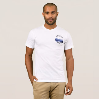 Vintager Berg Sonnenuntergang Außensee Retreat bla T-Shirt