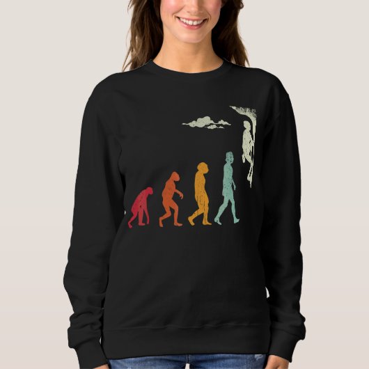 Vintager Bergsteiger Kletterparadies Sweatshirt (Vorderseite)