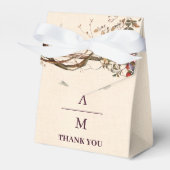 Vintager Bergwald Hochzeit von Evergreen Tree Geschenkschachtel (Vorderseite)