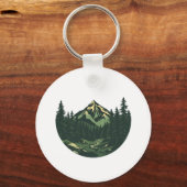 Vintager Bergwald Schlüsselanhänger (Rückseite)