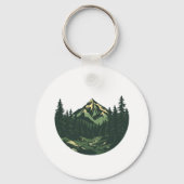 Vintager Bergwald Schlüsselanhänger (Rückseite)