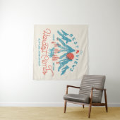 Vintager BergWolf Klettern Wandern im Freien Wandteppich (Beispiel (Horizontal))