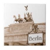 Vintager Berlin-Entwurf Fliese (Vorderseite)