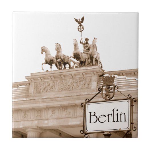 Vintager Berlin-Entwurf Fliese (Vorderseite)