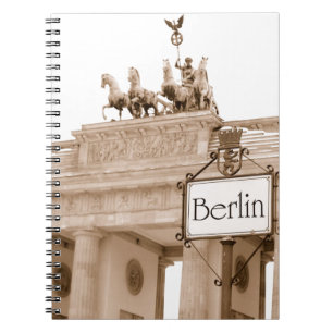 Vintager Berlin-Entwurf Notizblock