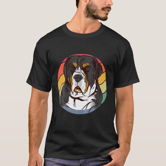 Vintager Berner Berghund T-Shirt (Vorderseite)