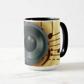 Vintager Beruflicher DJs-Lautsprecher Tasse (VorderseiteRechts)