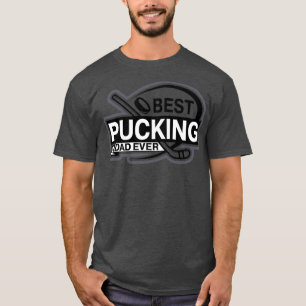 Vintager Best Pucking Vater je Hockey Vathetage T-Shirt