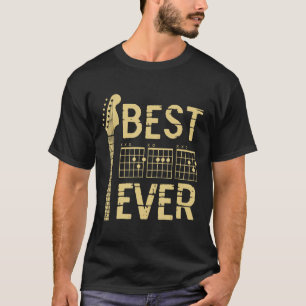 Vintager Best Vater je Gitarrist Gitarrist Gitarri T-Shirt