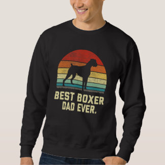 Vintager bester Boxer Vater je Hund Sweatshirt