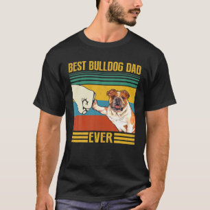 Vintager bester Bulldog-Vater je toll für Daddy Pe T-Shirt