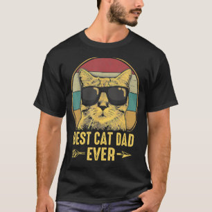 Vintager bester Cat-Vater für Männer, Chat Lover T-Shirt