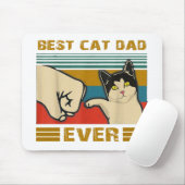 Vintager bester Cat Vater je Bump Fit Mousepad (Mit Mouse)