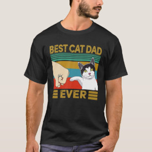 Vintager bester Cat Vater je Bump Funny Giorgio T-Shirt
