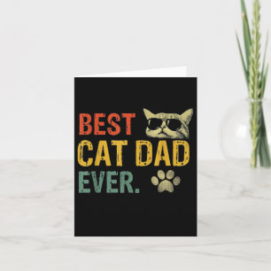 Vintager bester Cat Vater je Cat Daddy Geschenk Karte