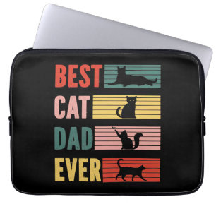 Vintager bester Cat Vater je Cat Daddy Geschenk Laptopschutzhülle