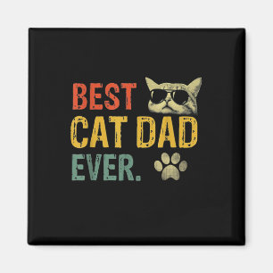 Vintager bester Cat Vater je Cat Daddy Geschenk Magnet