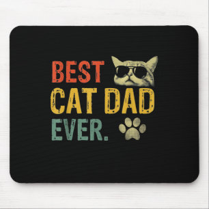 Vintager bester Cat Vater je Cat Daddy Geschenk Mousepad