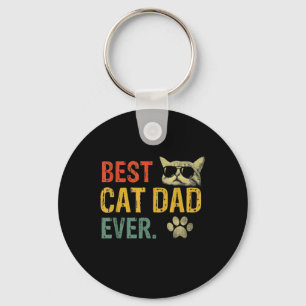 Vintager bester Cat Vater je Cat Daddy Geschenk Schlüsselanhänger