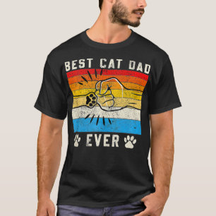 Vintager bester Cat Vater je Cat Vater Kindergesch T-Shirt