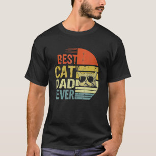 Vintager bester Cat Vater je Katze Daddy 3 T-Shirt