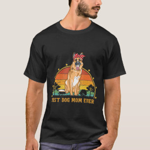 Vintager bester Deutscher Schäferhund Mama je Hund T-Shirt