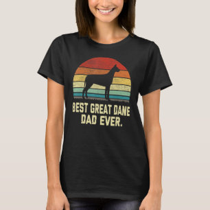 Vintager bester großer Dane-Vater je Hund T-Shirt