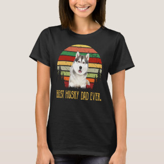 Vintager bester Husky-Vater je Husky-Vater Premium T-Shirt