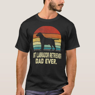 Vintager bester Labrador Retriever Vater je Hund T-Shirt