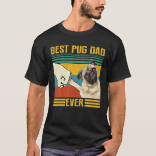 Vintager bester Mops Vater je toll für Daddy Pet T-Shirt