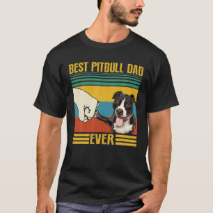 Vintager bester Pitbulle-Vater je toll für Daddy P T-Shirt