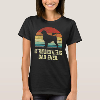 Vintager bester portugiesischer Vater je Hund T-Shirt