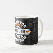 Vintager bester Schweißer Kaffeetasse (VorderseiteRechts)