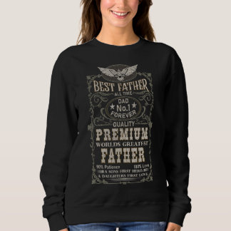Vintager bester Vater aller Zeiten mit Vintagen Re Sweatshirt