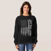 Vintager bester Vater je amerikanische Flagge beän Sweatshirt (Vorne ganz)